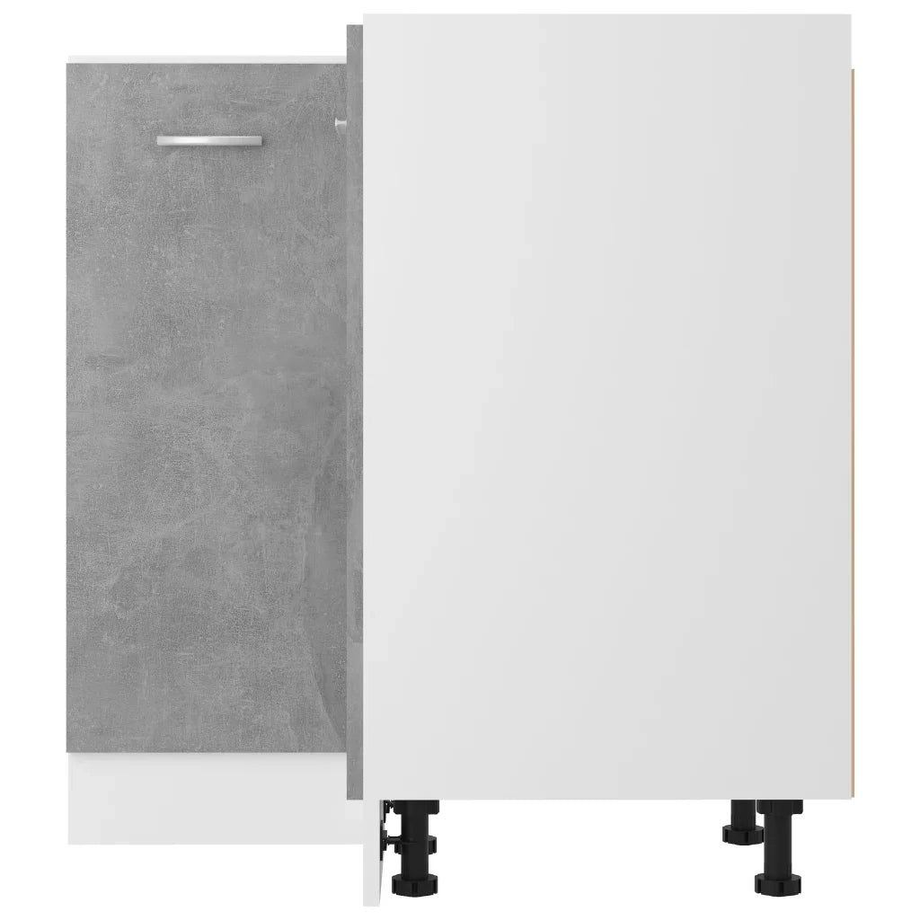 Mobile Angolare “Lyon” Grigio Cemento 75,5x75,5x81,5 cm in 802493