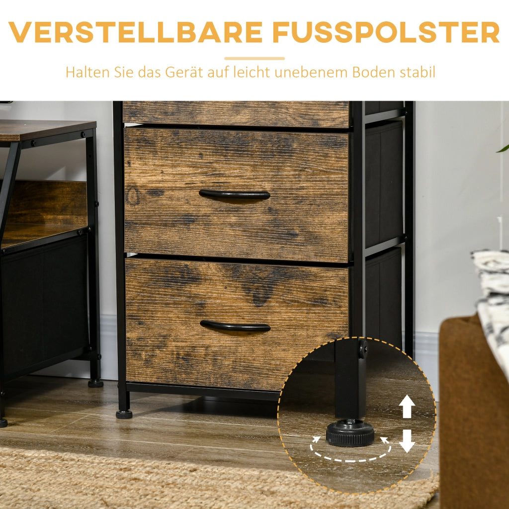Armadio con cassetti ¨C zephmum ¨C marrone