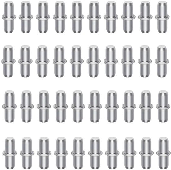 40 Porte Planchi in Metallo 5 mm per Mobili