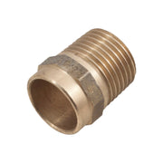 RACCORDO DIRITTO A SALDARE MASCHIO IN BRONZO SERIE 4000 - 1/2 Ø18  - CEX