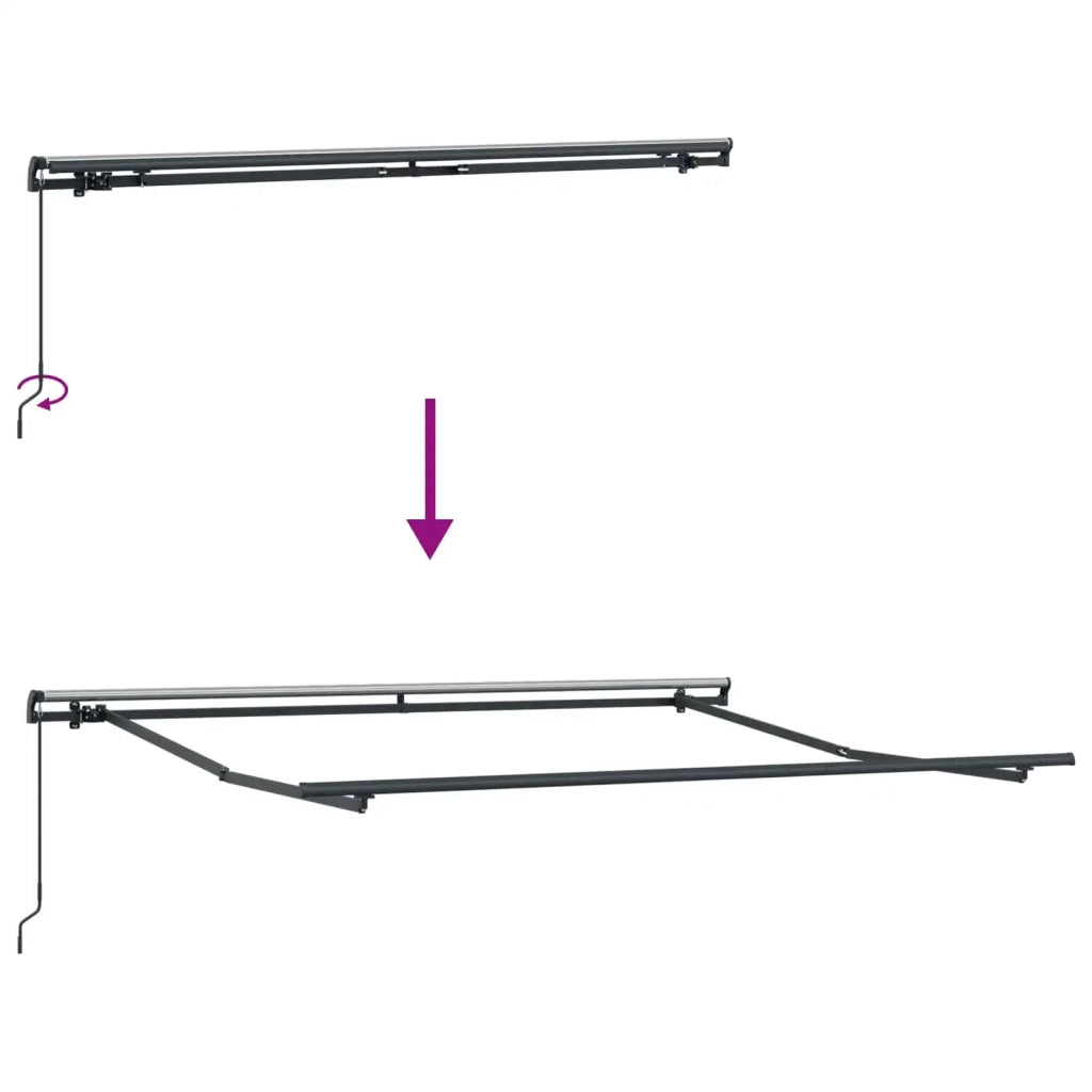 Tenda retrattile Sabbia 2,5 x 2 m Tessuto 3425608
