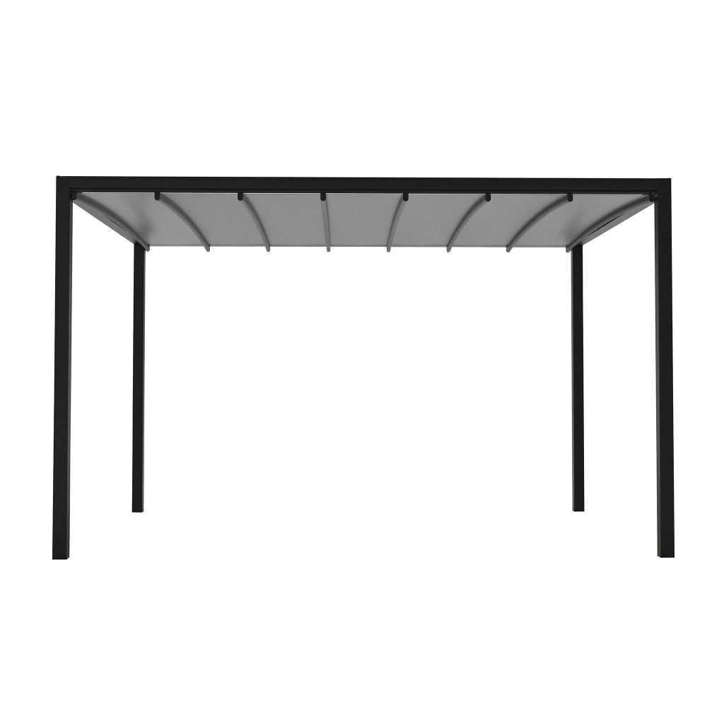 Pergola Bioclimatica in alluminio con tetto retrattile e LED - HERA