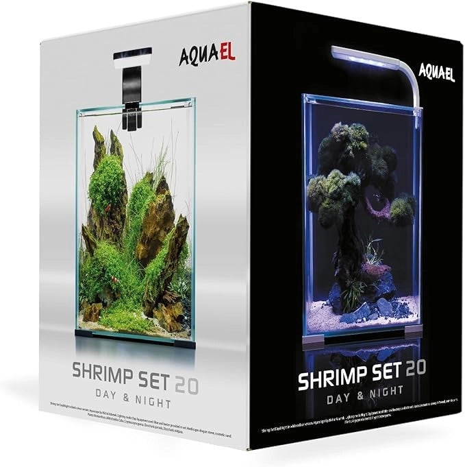 Aquael Shrimp Set Smart Day&Night 19 litri cm25x25x30h Colore: Nero