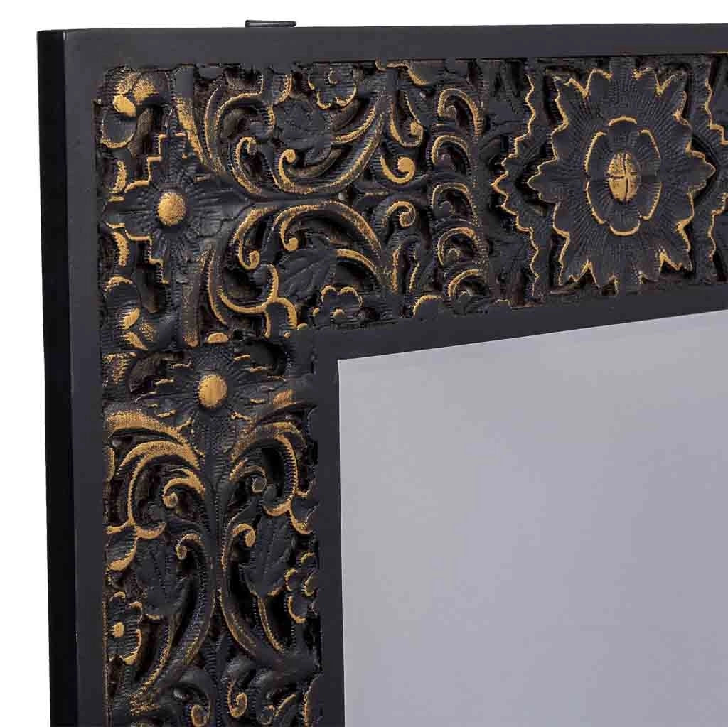 Specchio rettangolare in legno