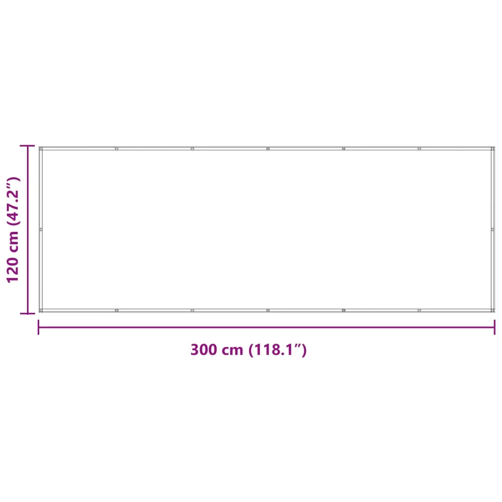 Schermo da balcone | Paravento da Balcone Borgogna 120 x 300 cm