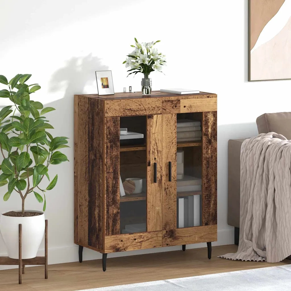 Credenza | Madia | Buffet da pranzo | Armadio da pranzo Legno vecchio 69,5 x 34 x 90 cm Legno multistrato