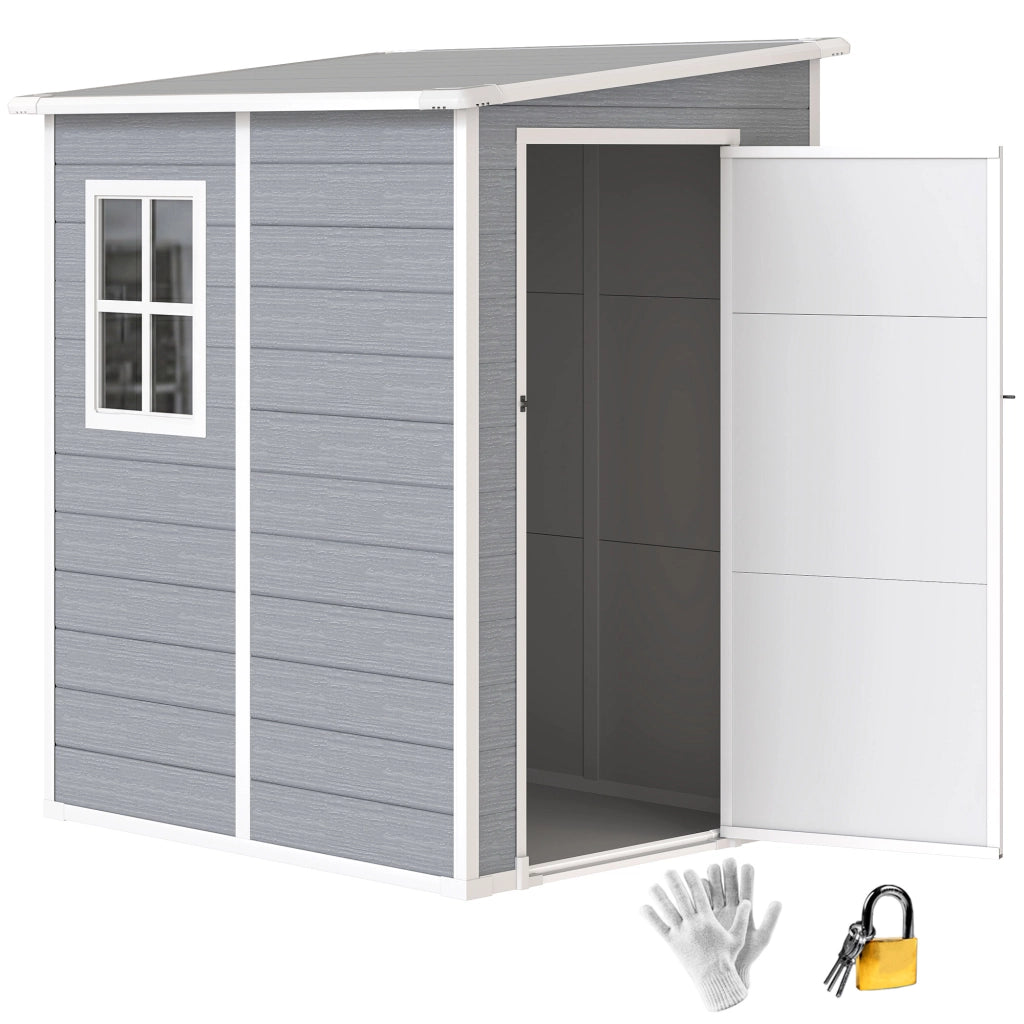 Casetta da giardino ¨C Minimal ¨C Grigio 122x149x192 cm