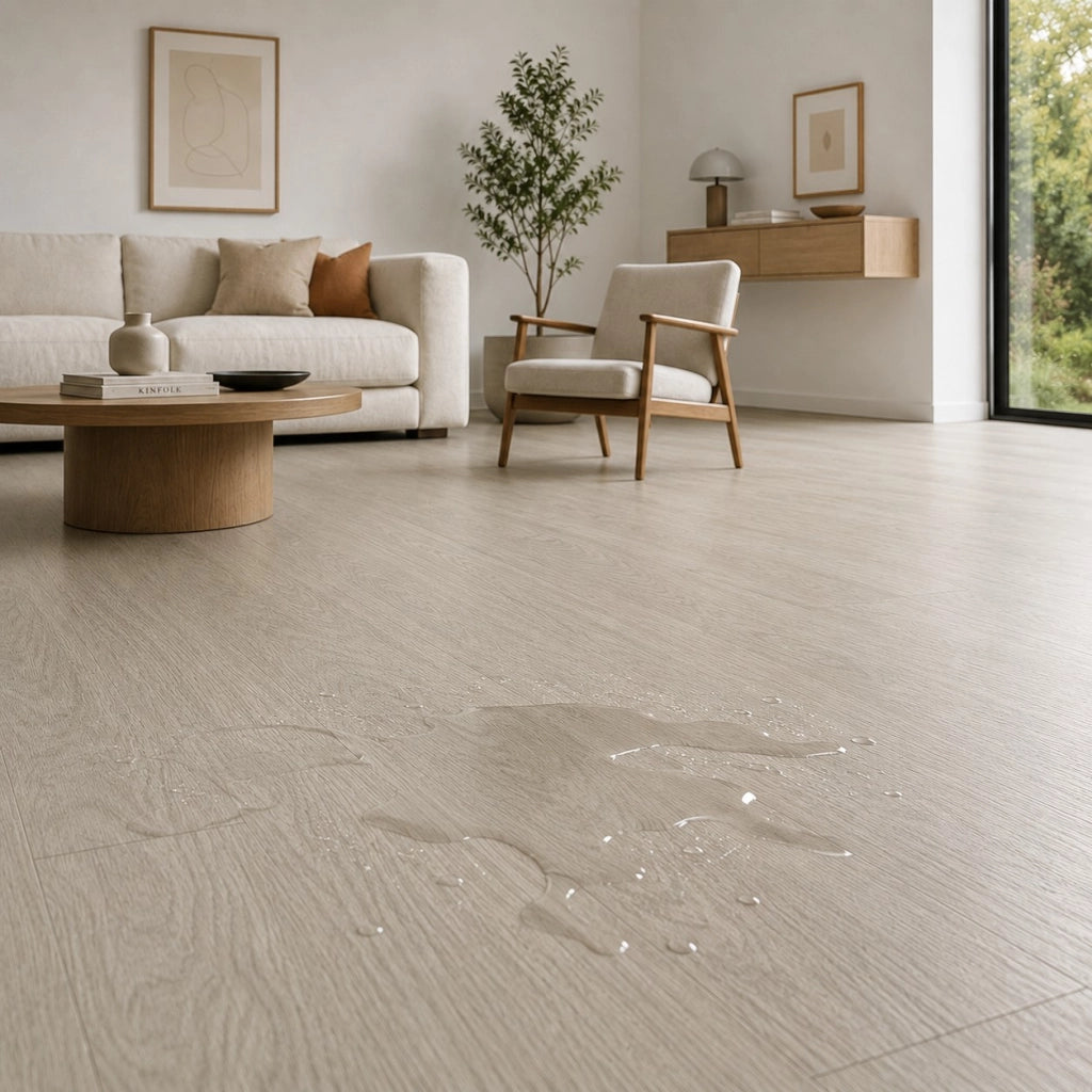 1 x 15 m (15 m²) Pavimento Vinilico a Rotolo Effetto Legno Rovere Tortora – Spessore 2 mm con Feltro Fonoassorbente