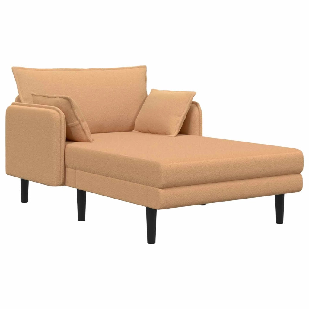 Chaise longue oversize Beige Bouclé 42048072