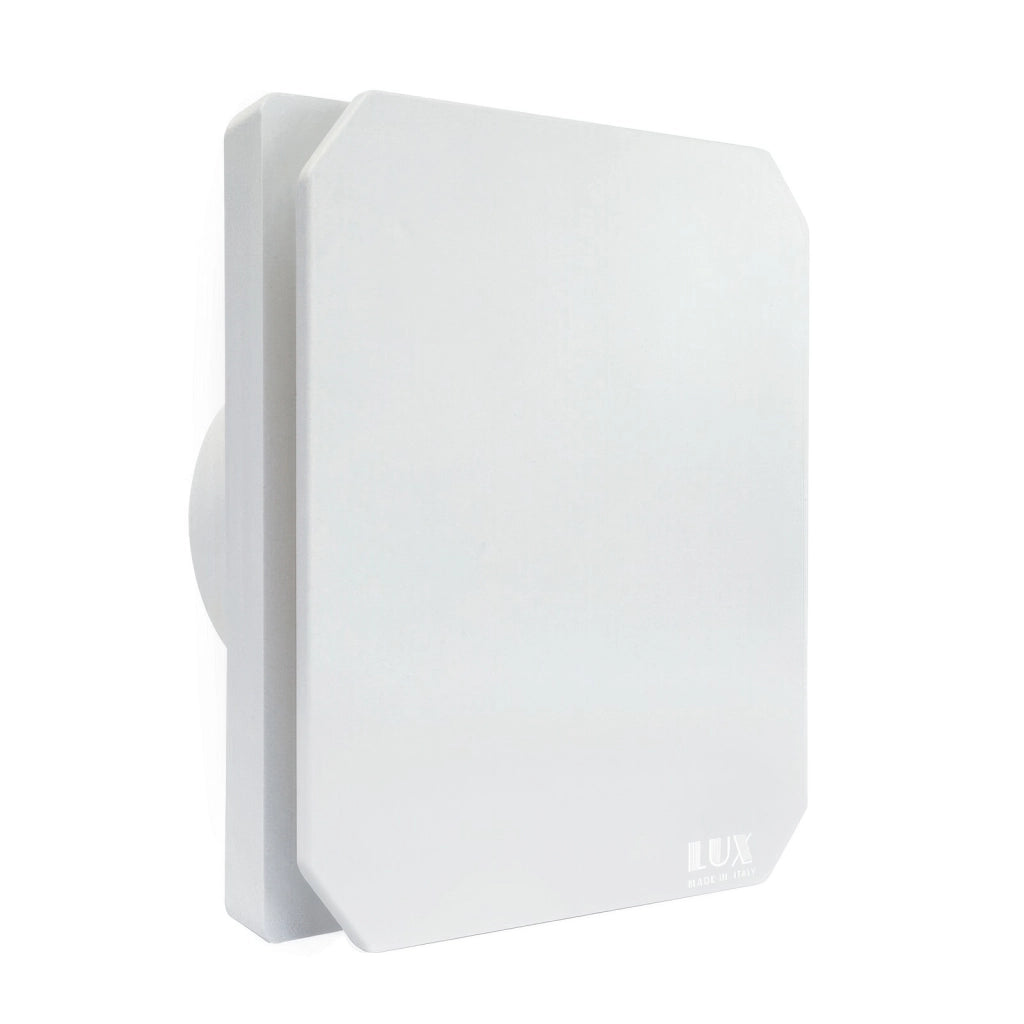 Aspiratore Elettrico da Parete 15W Diam. 100 mm 100 mc/h con Sensore di Umidità Regolabile Nero LUX318