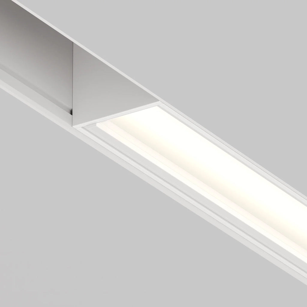 Maytoni Lampada da Binario Exility 1 luce LED integrato bianco alluminio