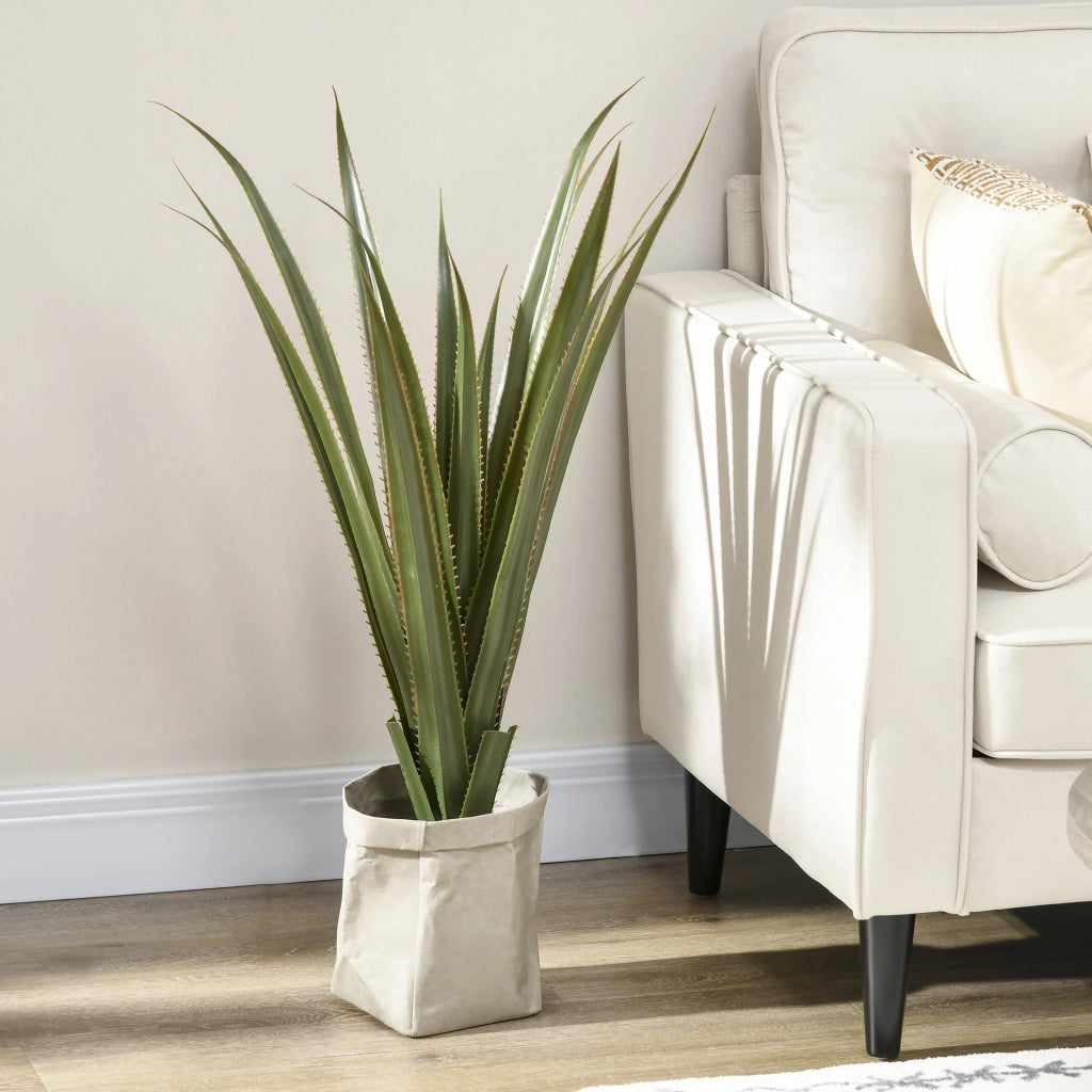 Agave artificiale in vaso ¨C zephmum ¨C verde, 90 cm