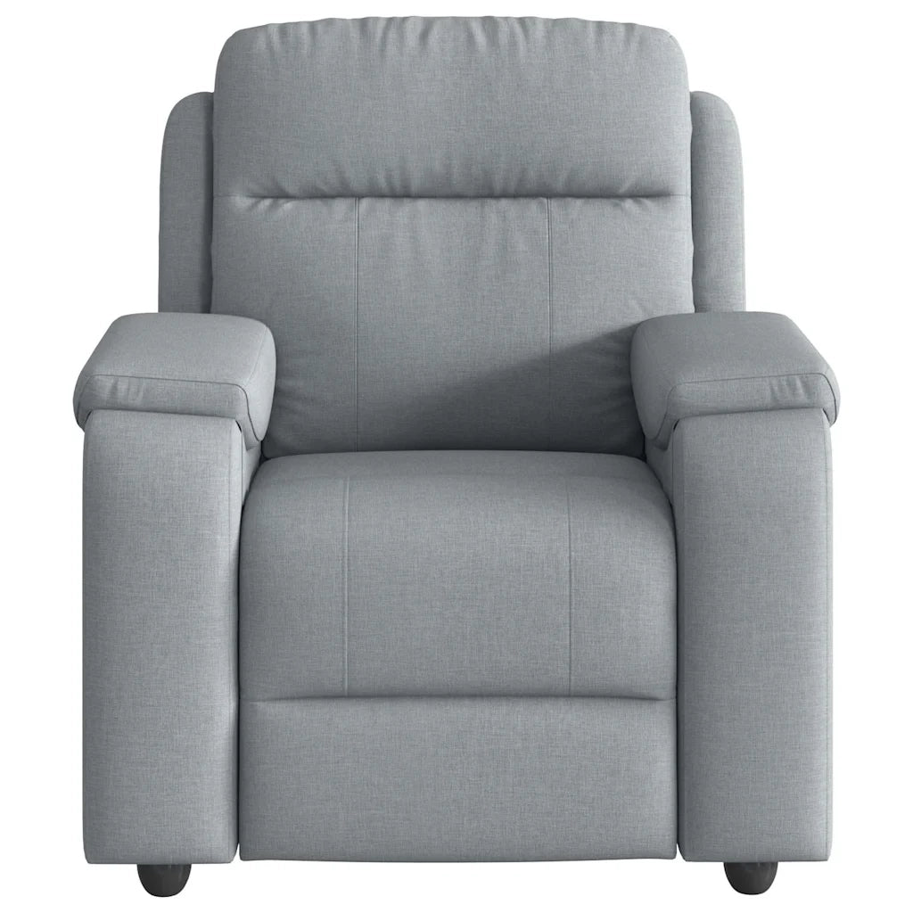 Poltrona Reclinabile in Tessuto Grigio Chiaro 4015680