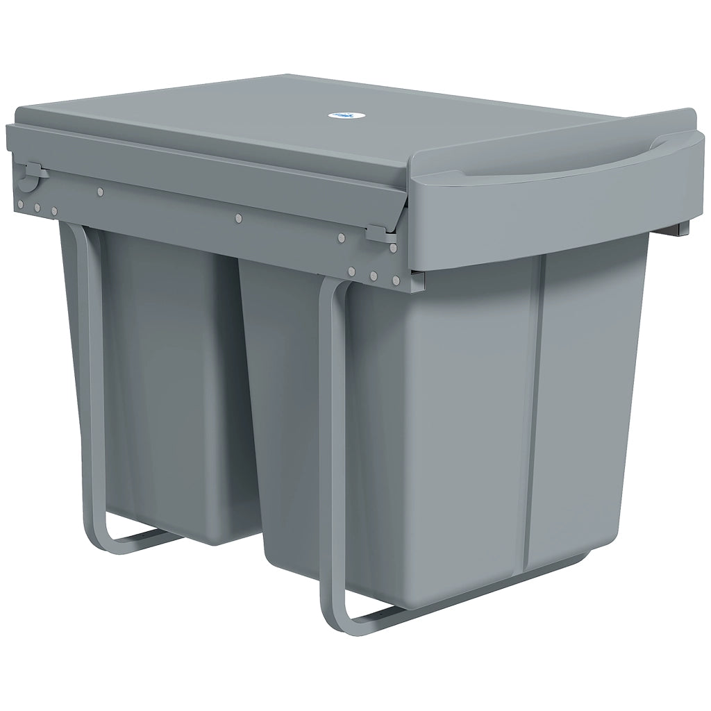 Cestino per rifiuti da cucina ¨C Zephmum ¨C Grigio 52x33.5x41cm