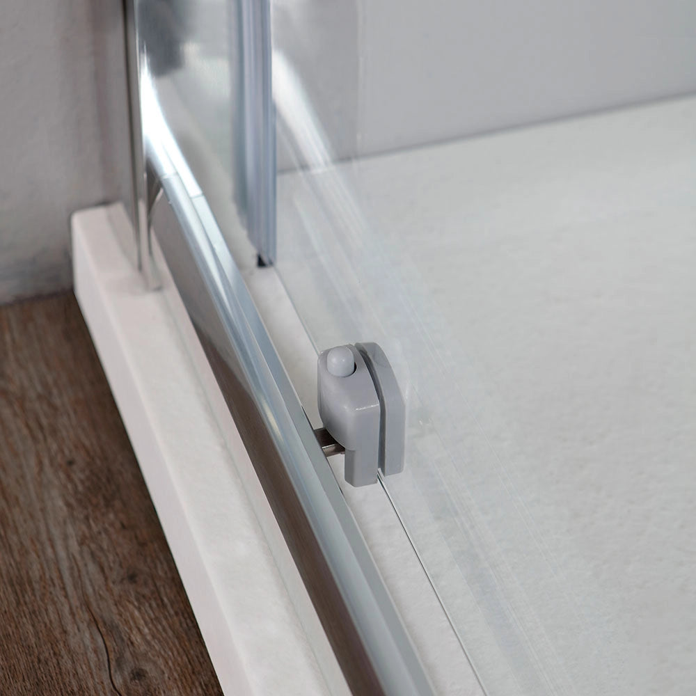 Porta doccia 150 cm con vetro trasparente