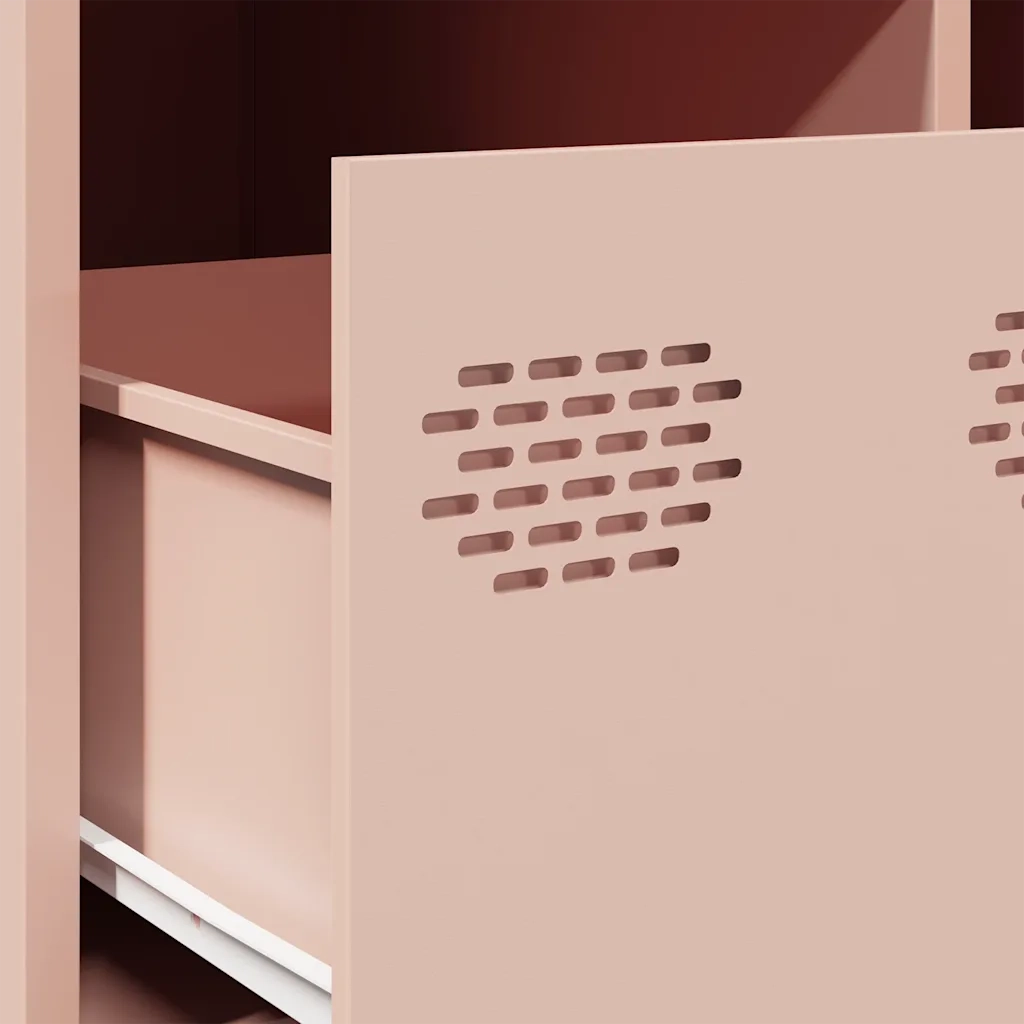 Tavolino da salotto | Tavolino da caff¨¨ | Tavolino da Soggiorno Rosa 101,5x50x43,5 cm in Acciaio Laminato a Freddo