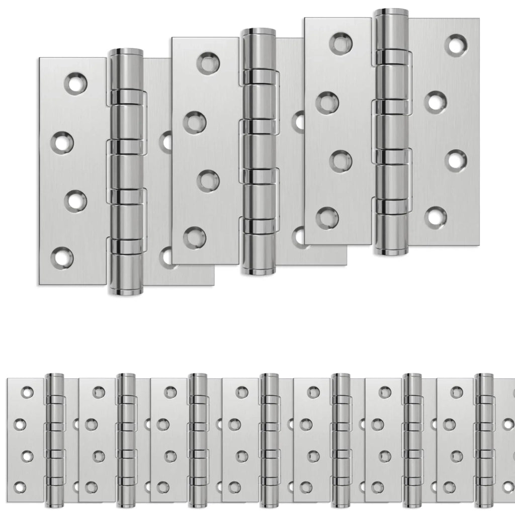 Cerniera 16 pz 100 x 78 x 13 mm Argento Acciaio 42041380