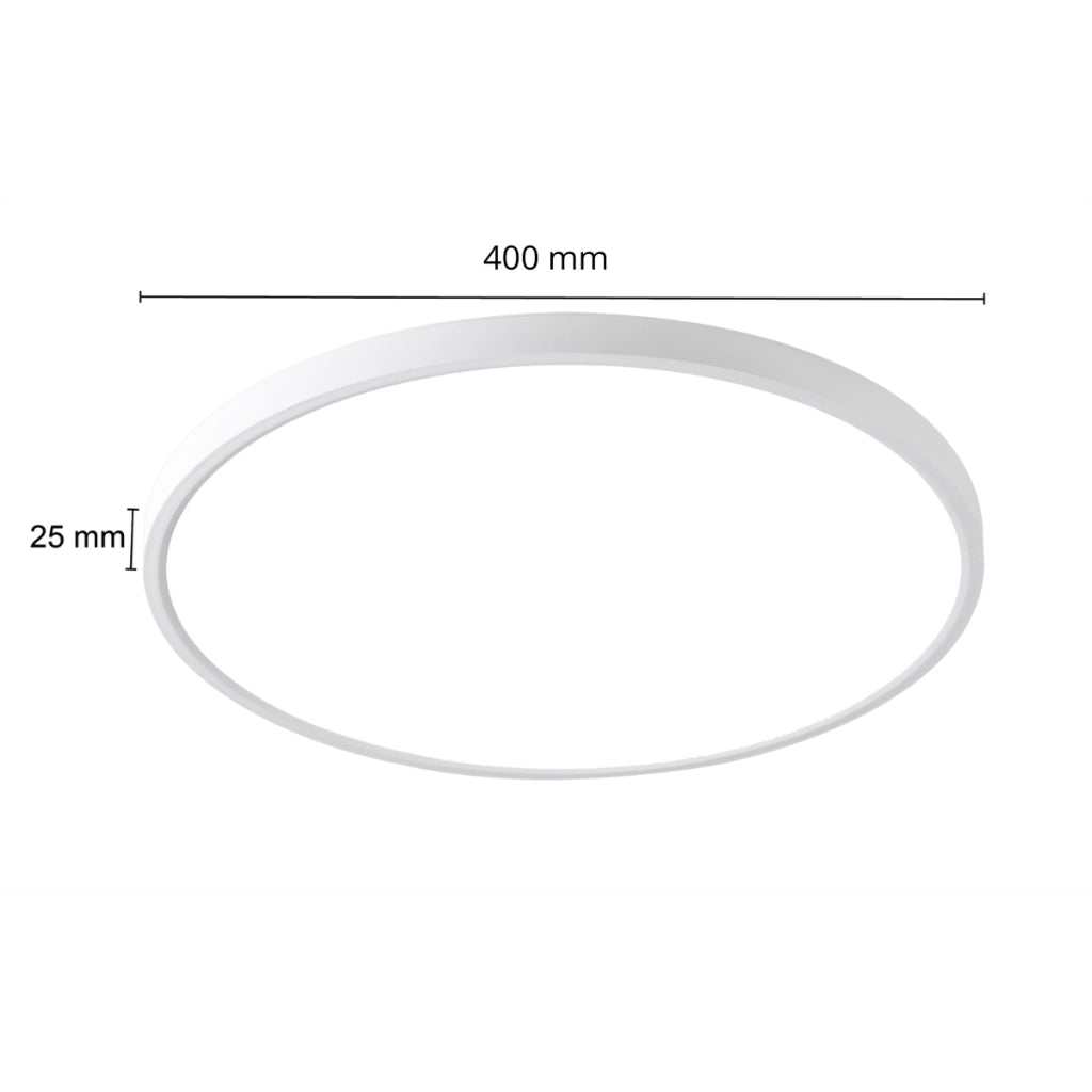 Plafoniera LED moderna 36W CCT rotonda Ø40cm bianca