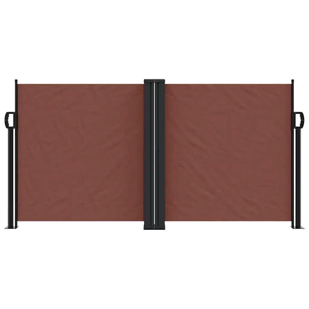 Tenda da Sole | Tenda parasole Laterale Retrattile Marrone 120x600 cm