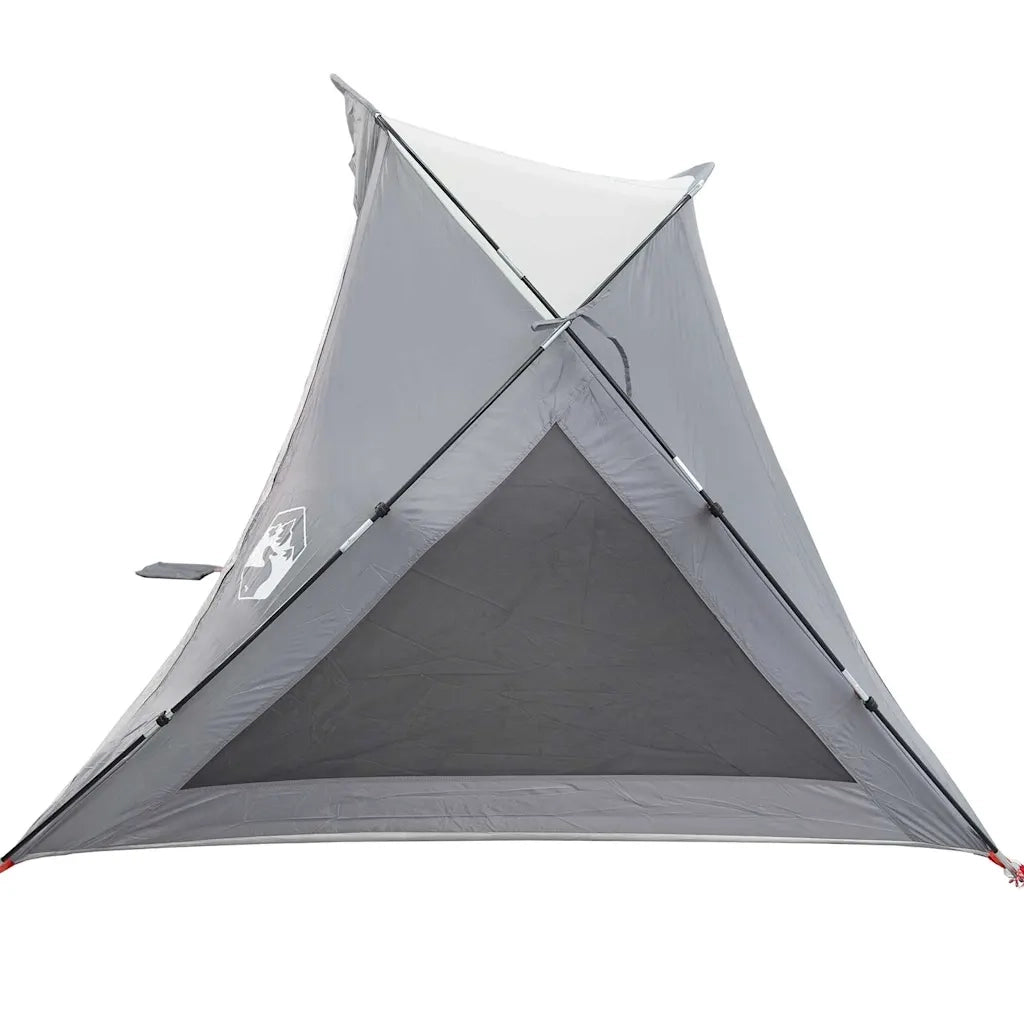 Tenda da Spiaggia 2 Persone Grigia Impermeabile
