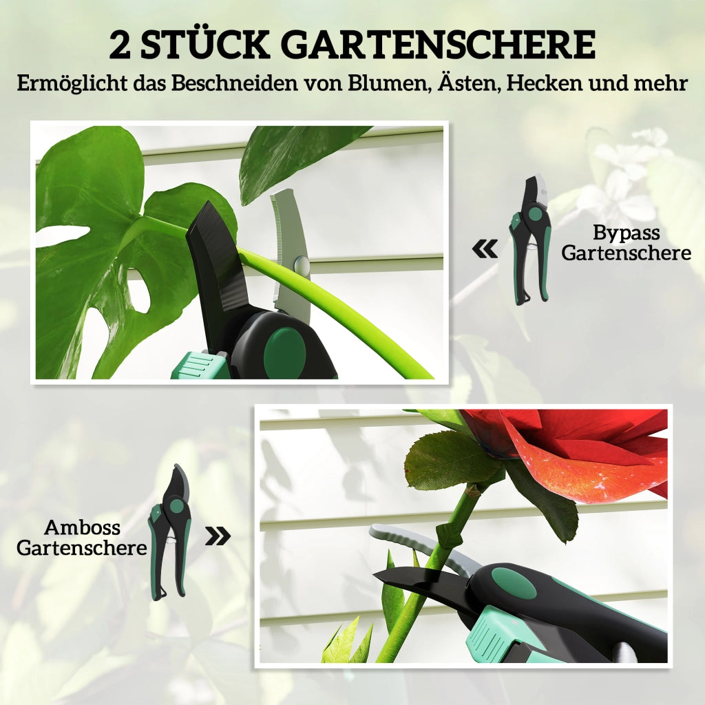 Set Giardinaggio 2 Pezzi ¨C Minimal ¨C Verde e Nero
