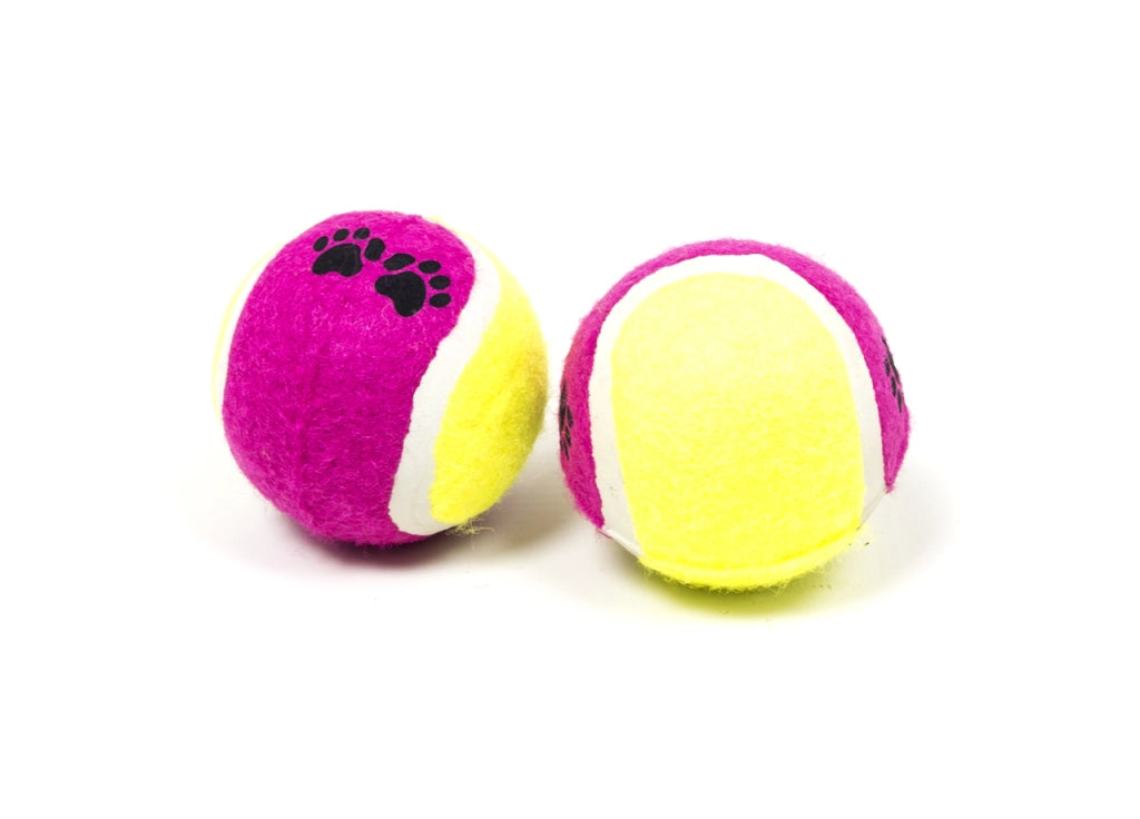 Set 2 Palline Da Tennis Giocattolo Resistente Interattivo Per Animali Domestici