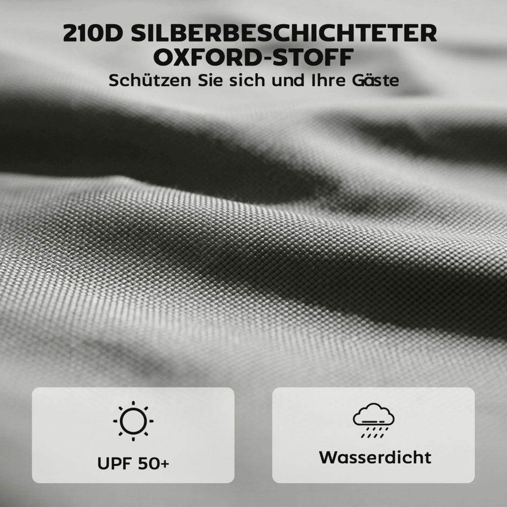Set 3 Pezzi per Gazebo ¨C Minimal ¨C Grigio Chiaro
