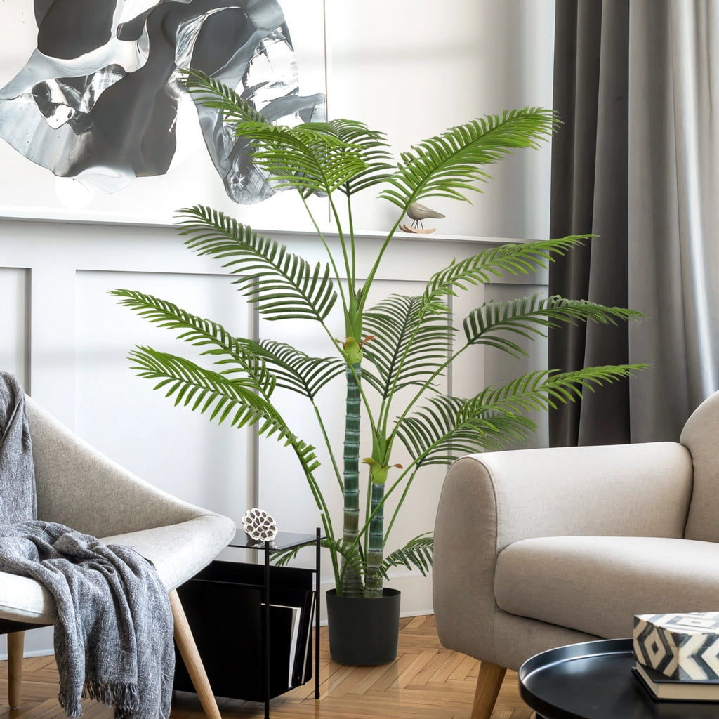Palma artificiale ¨C Minimal ¨C 170 cm verde con vaso