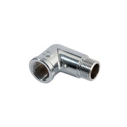Gomito a 90° mf cromato lucido