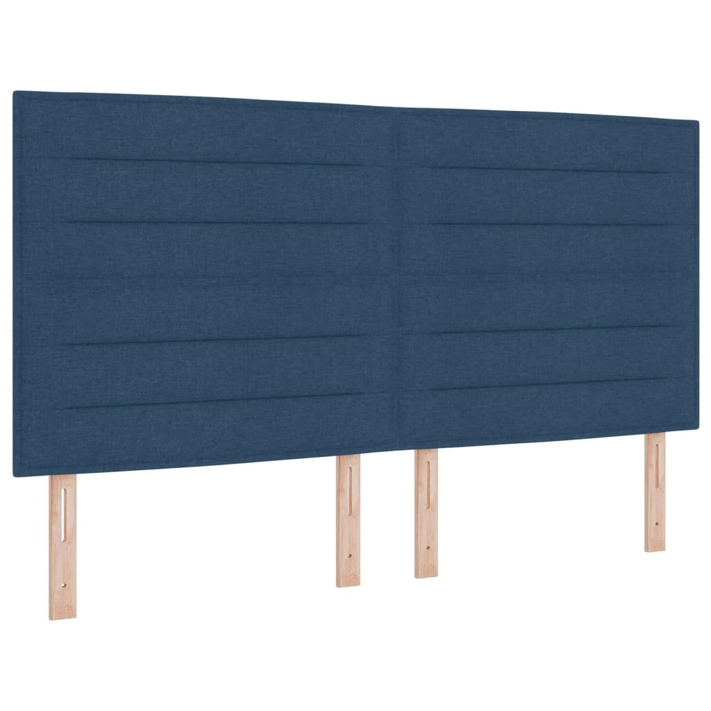 Letto box spring con materasso Blu 180 x 200 cm Tessuto 3454451