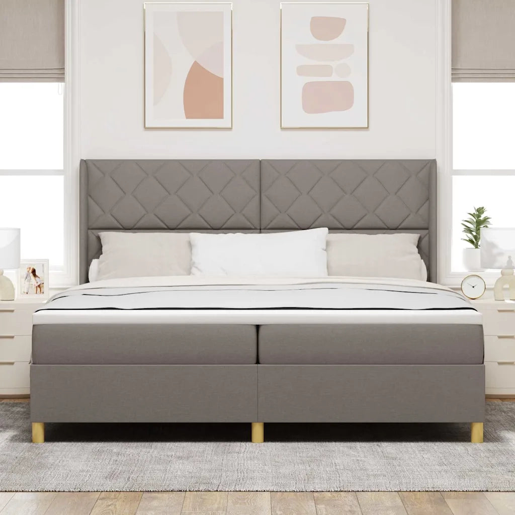 Letto a molle con materasso con led Talpa 200 x 200 cm Tessuto