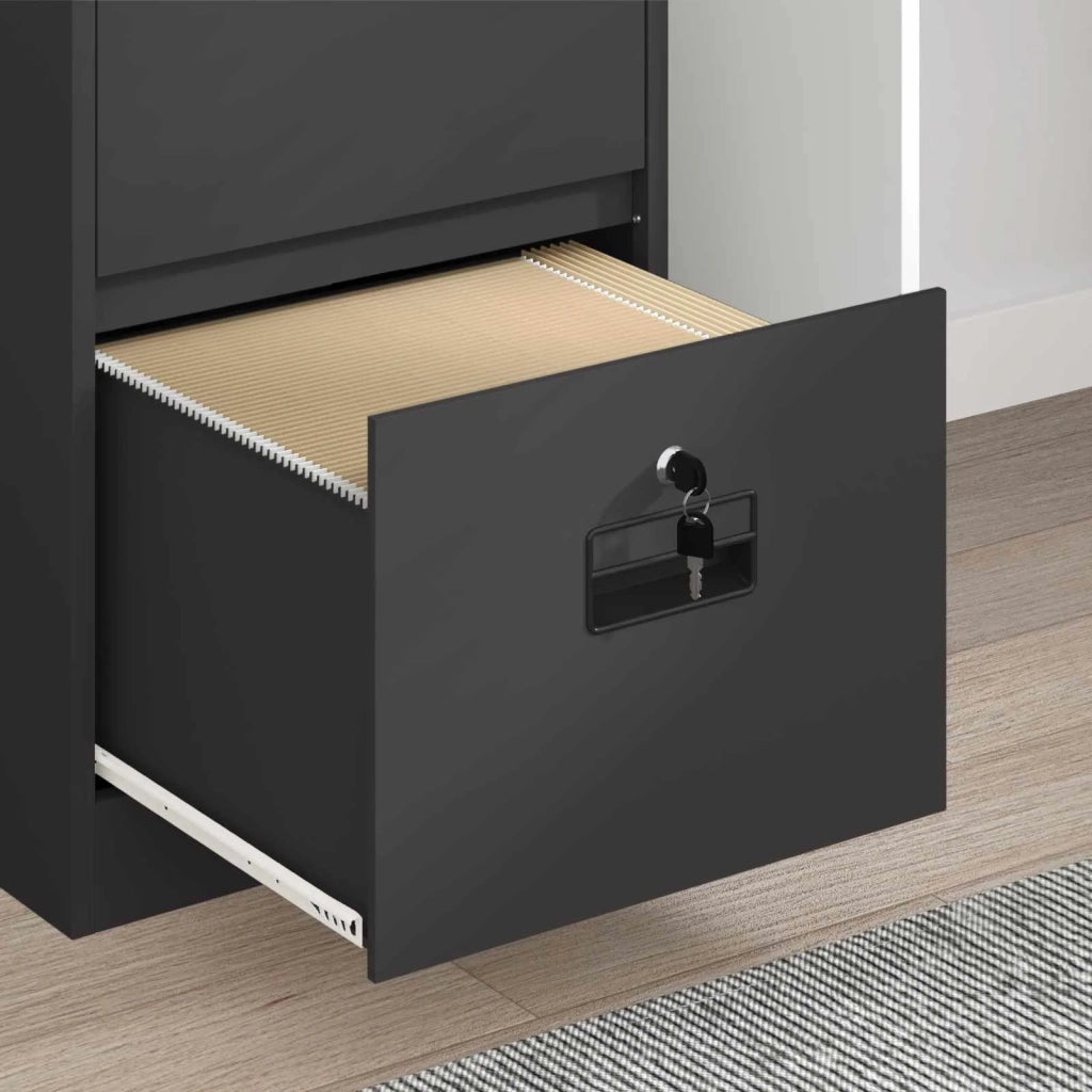 Armadio per File con cassetto Nero 45,5 x 42 x 74,5 cm CFW4475026