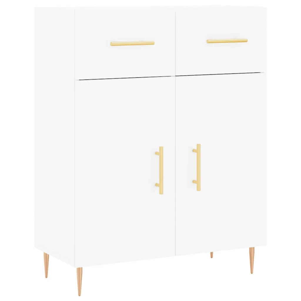 Credenza | Madia | Buffet da pranzo | Armadio da pranzo Bianca 69,5x34x180 cm in Legno Multistrato