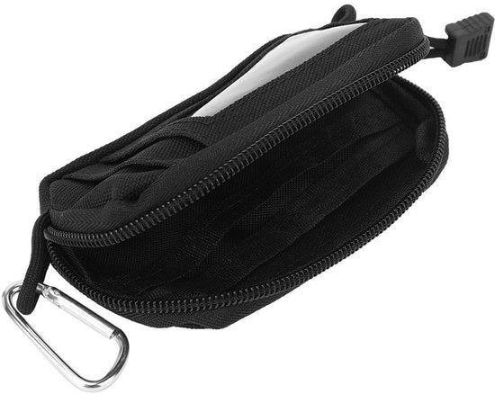 Portamonete Miniatura Acqua Resistente - Formatto Ridotto - Portamonete in Nylon - Chiusura a Molletta - Slot per Carte - Portatile e Pratico - Borsa per denaro