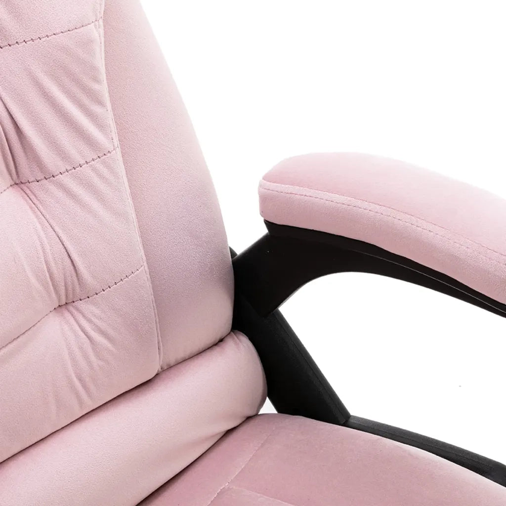 Sedia da Ufficio Rosa in Velluto 20571