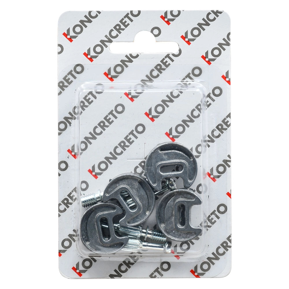 GIUNZIONE ECCENTRICA CON TIRANTE mm.25 con tirante M6 - pz. 4  - Blister Koncreto