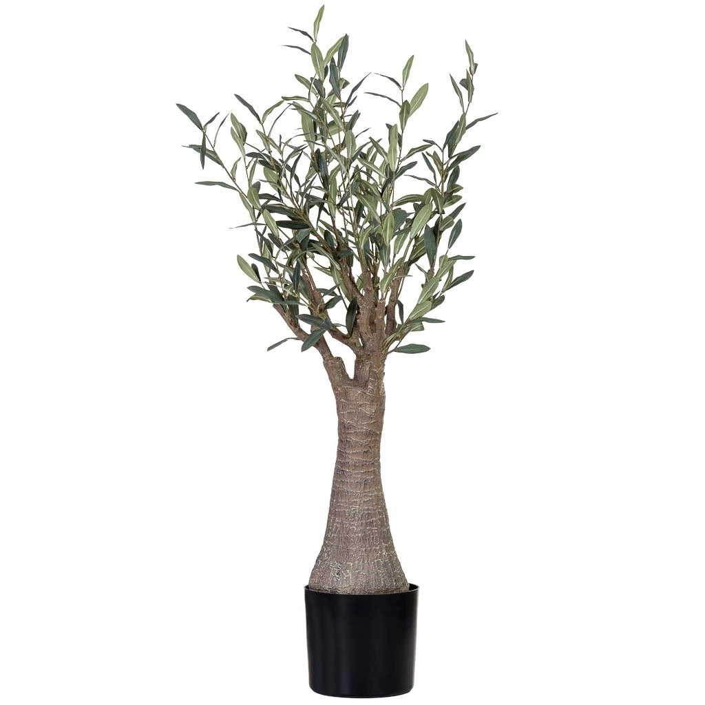 Olivo artificiale decorativo con 287 foglie verde 65x65x115