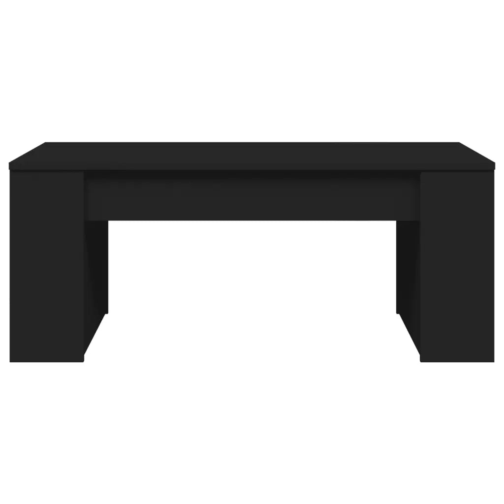 Tavolino da Salotto Nero 102x55x42 cm in Legno Multistrato 831854