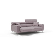 Caravaggio Divano con sedute allungabili e poggiatesta reclinabili in tessuto impermeabile T02 199 cm rosa