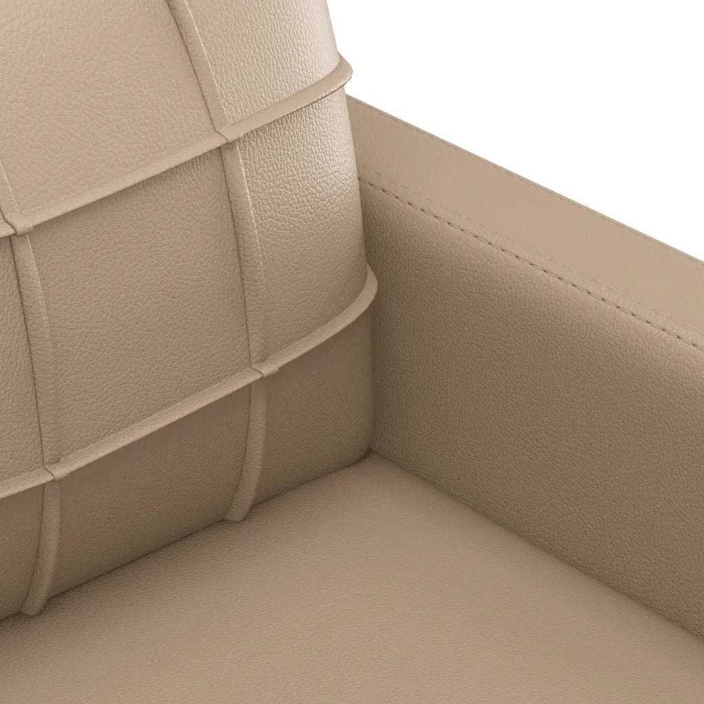 Set di Divani 2 pz con Cuscini Cappuccino in Similpelle 3201392