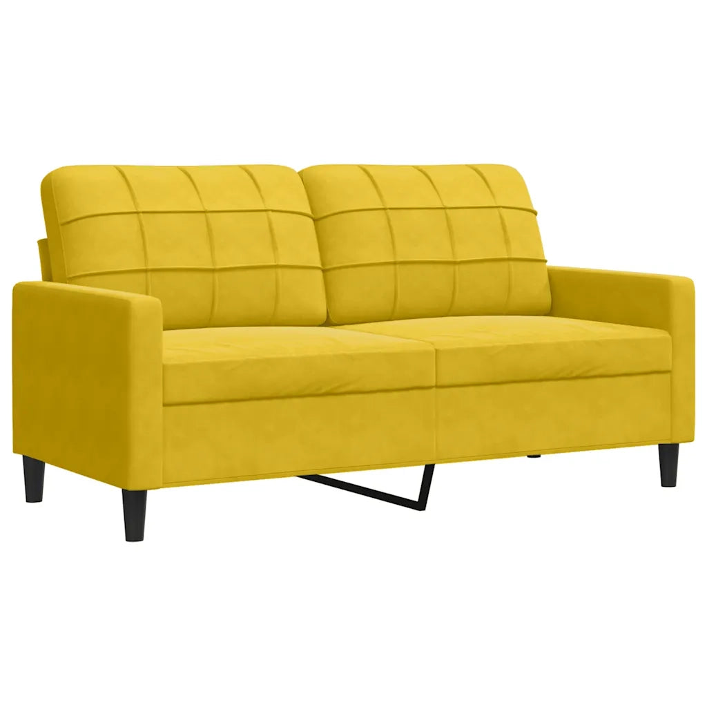 Set di Divani 4 pz con Cuscini giallo in Velluto 3278447