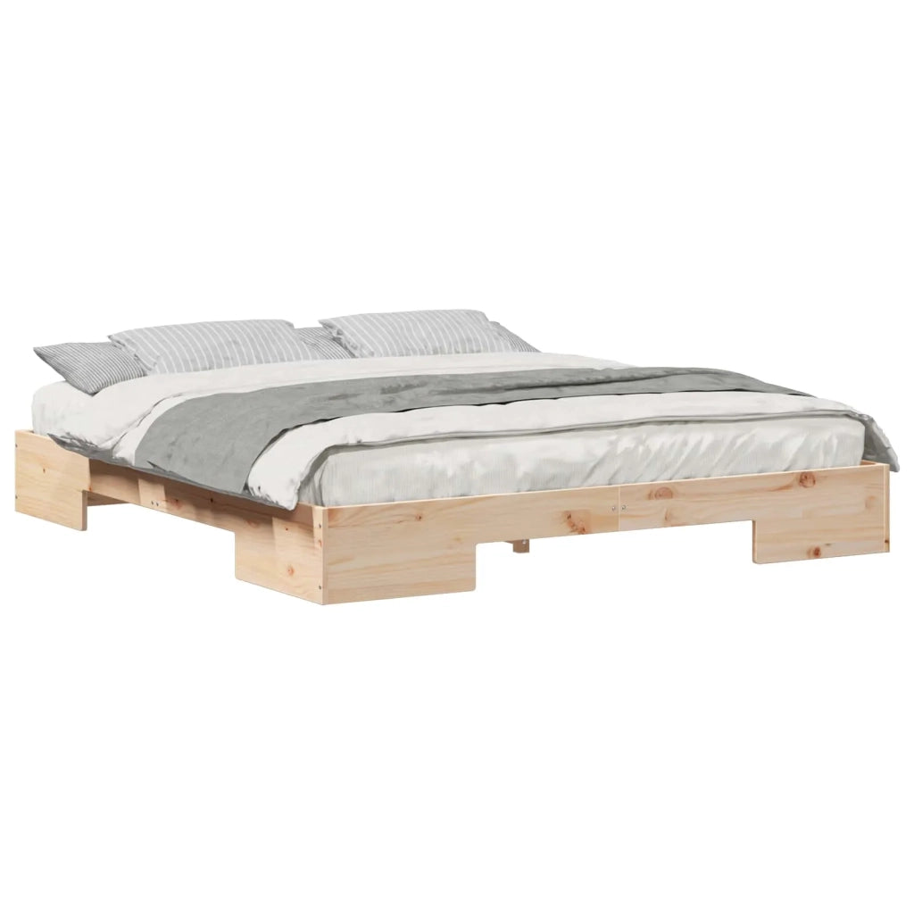 Letto matrimoniale | Letto per adulti | Struttura del letto Marrone 200 x 200 cm