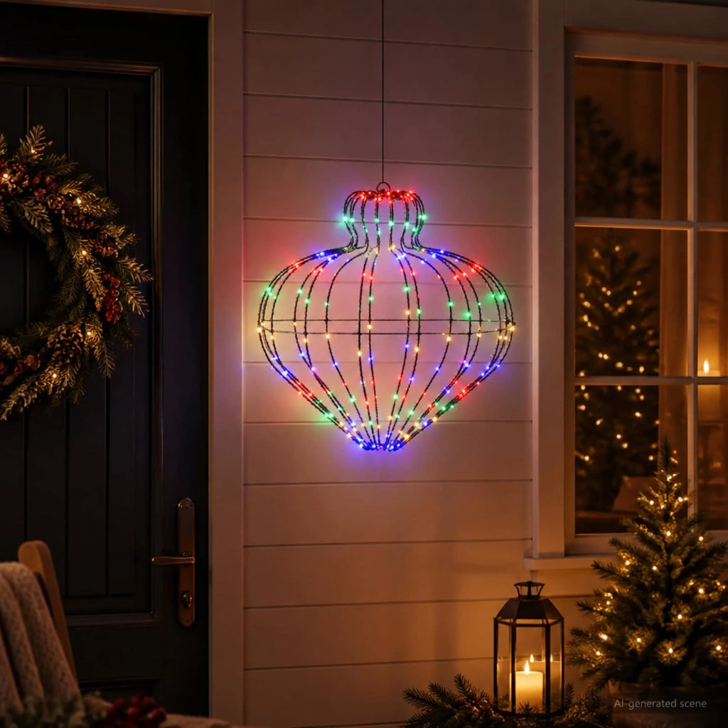 Luce a punta di Natale 192 LED Multicolore Diam. 40 x 40 cm 42049745