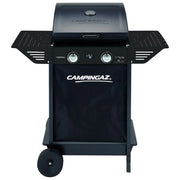 Campingaz 2190532 Xpert 100 L Plus Rocky Barbecue a Gas 2 Bruciatori 7,1 kW Pietra Lavica Coperchio con Termometro colore Nero