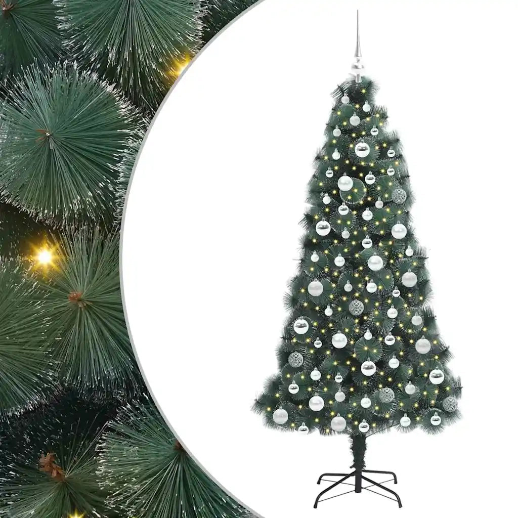 Albero di Natale artificiale preilluminato con set di palline 3396171