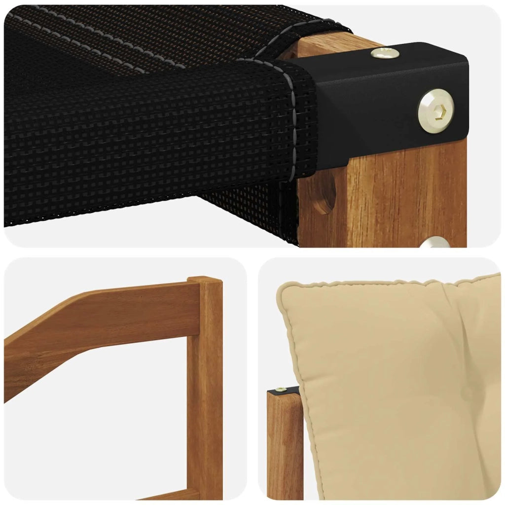 Set di divani da esterno con cuscino 8 pcs Naturale e Beige 3369756