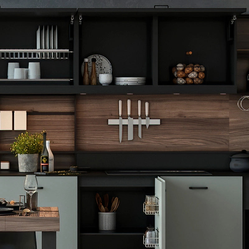Kit di contenitori per cassetto da cucina con base Recycle altezza 266 mm, 2x15 lt, 2x7 lt, modulo 900 mm, Grigio antr..