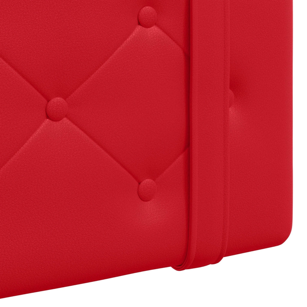Testiera sospesa Con luce LED Rosso Similpelle 3424264