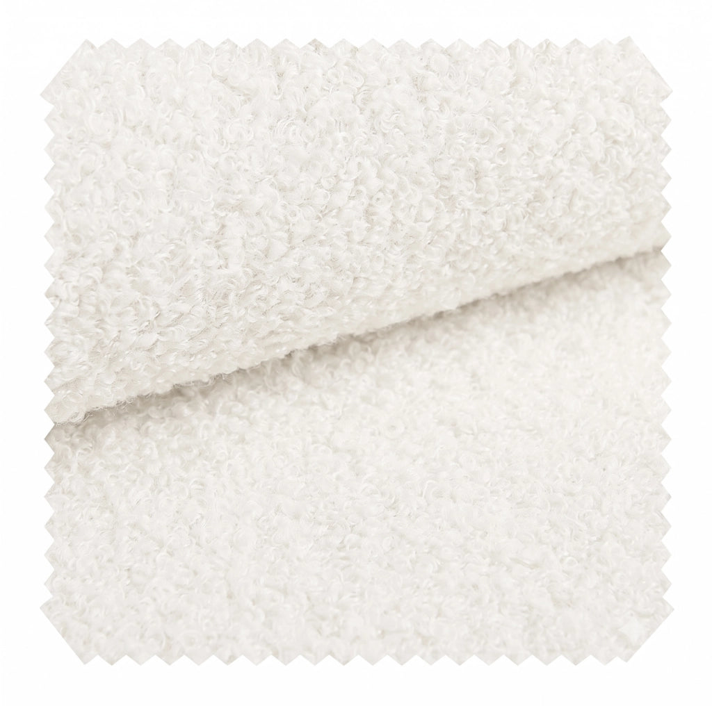 PANCA Contenitore Idraulica 166x47x61 cm Bouclé Bianco