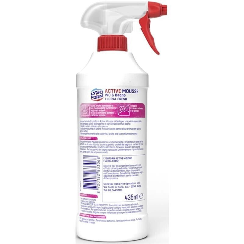 LYSOFORM WC & BAGNO ACTIVE MOUSSE OCEAN TRIGGER 435 ML FLORALFRESH OKY
